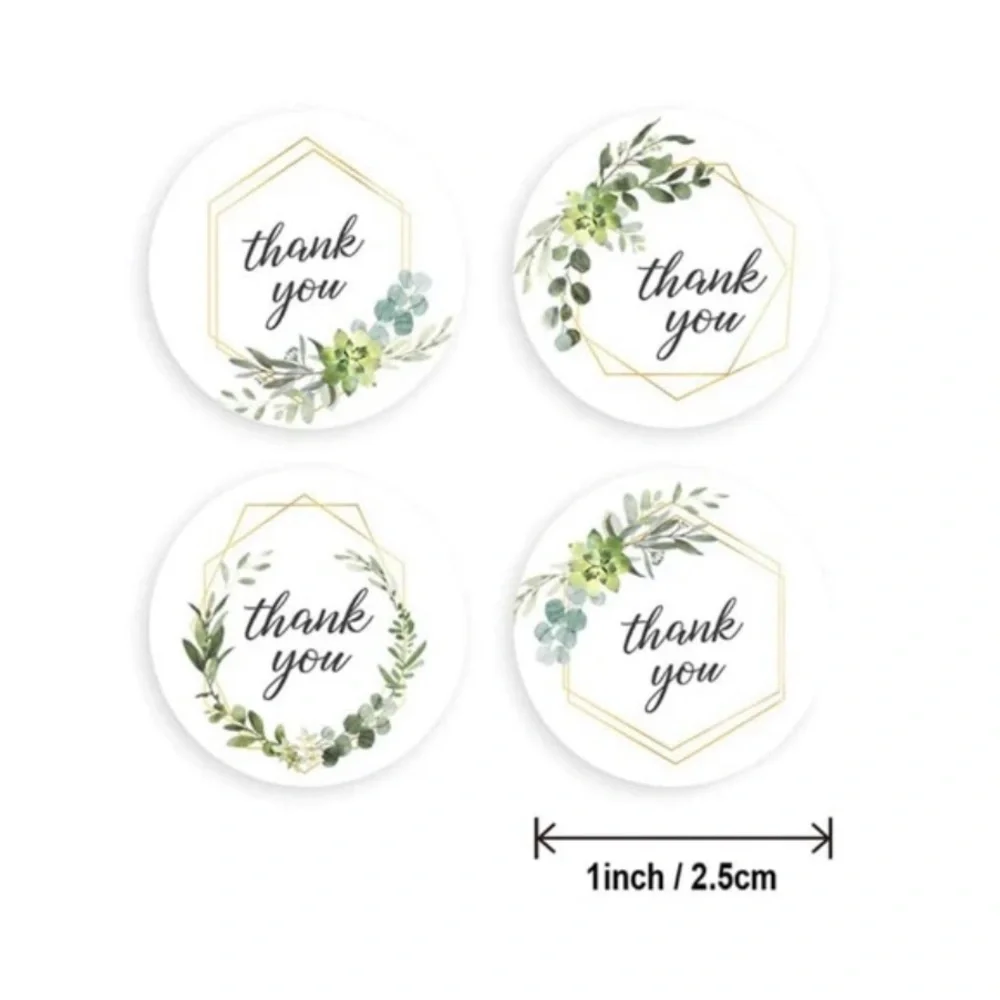 Roll of 500 Variety Thank You Stickers‎